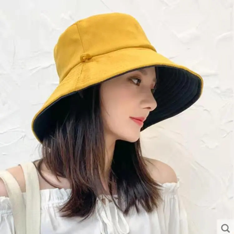 Reversible Comfortable Breathable Big Brim Sun Hat CJ
