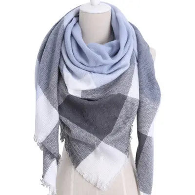 esign Women Triangles Scarf Long Scarves Shawl Autumn Winter CJ