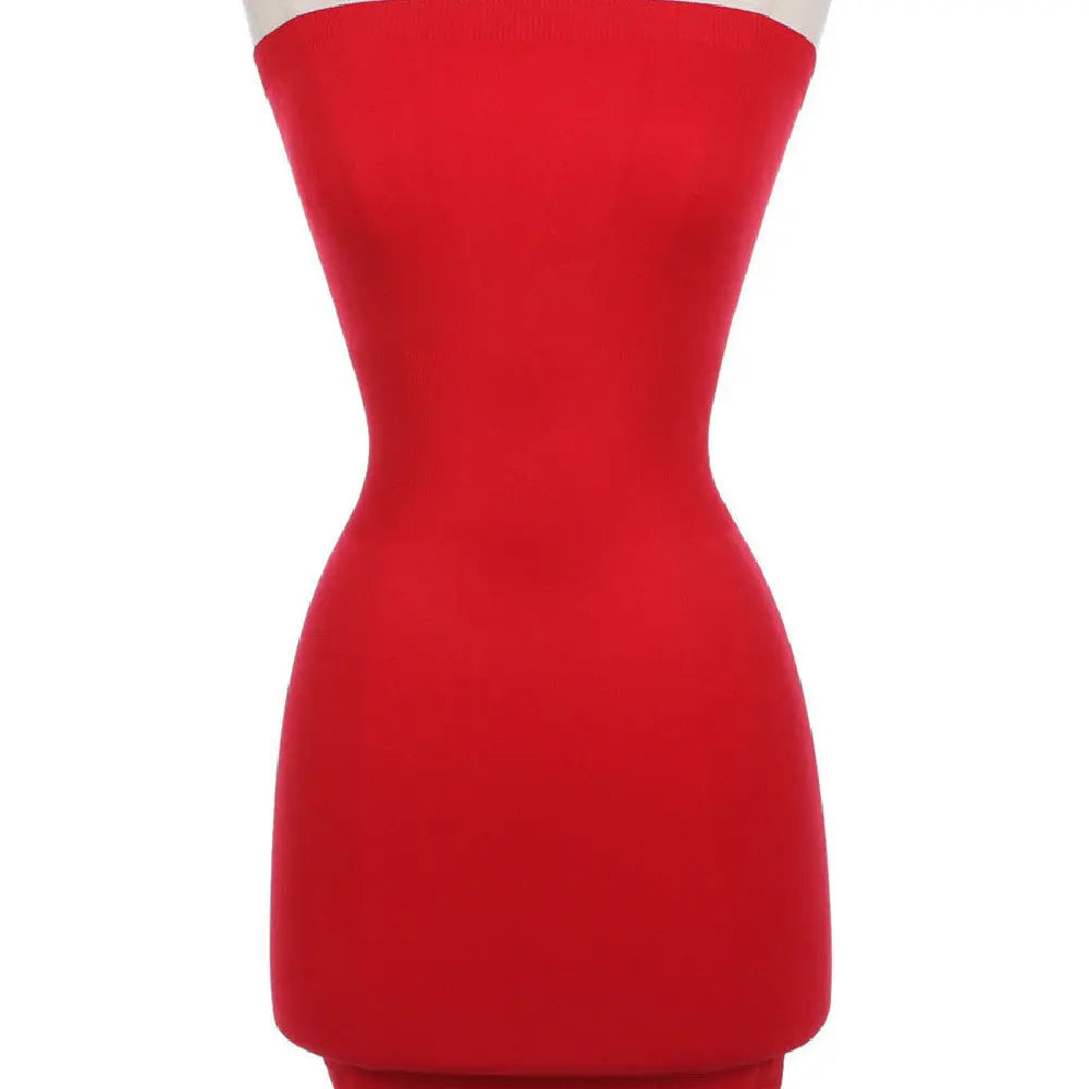 Elastic Evening Party Buttock Simple Bra Dress CJ