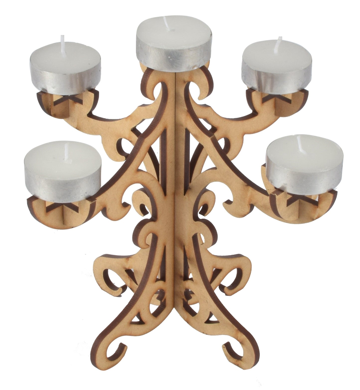 Wooden Diya & Candle Holder Stand – Perfect for Pooja Room, Home Temple & Festival Decoration Attractive Sister