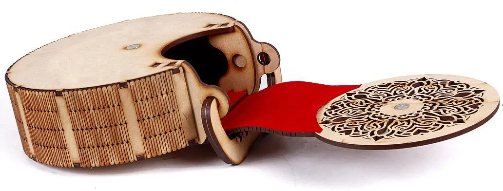Handmade Wooden Handbag Purse - Unique Rakhi Gift for Sister Attractive Sister
