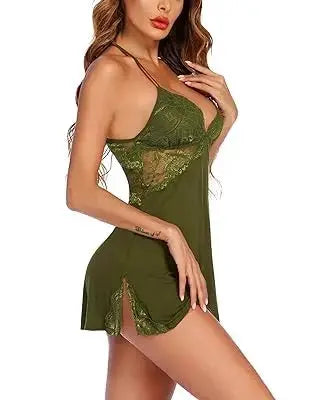 Women lingerie lace chemise sleepwear babydoll teddy lingerie Attractive Sister