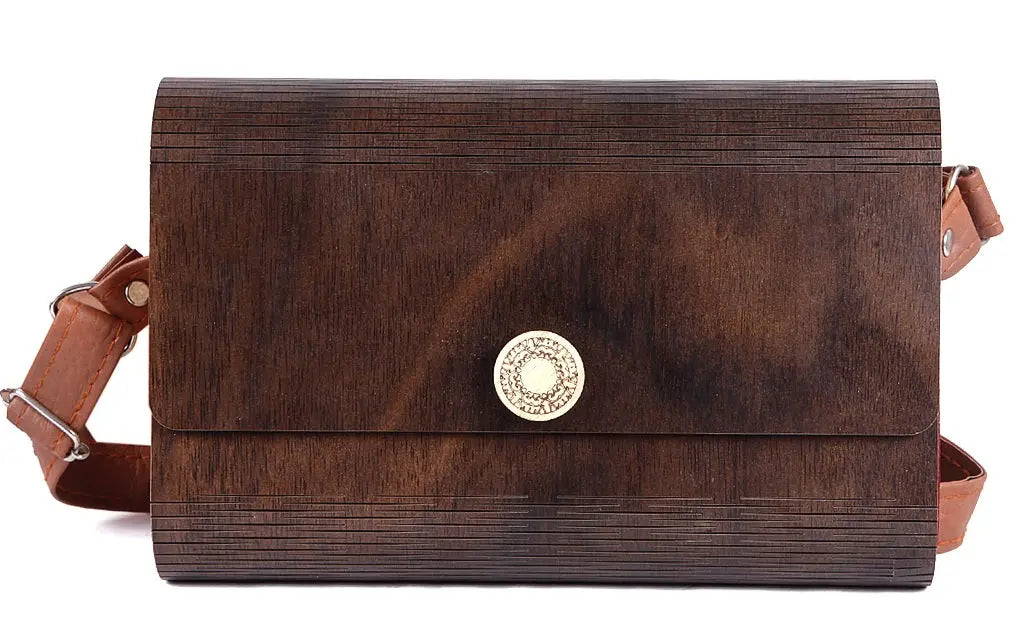 Women's Handcrafted Wooden Light Weight Unique purse/Handbeg Attractive Sister