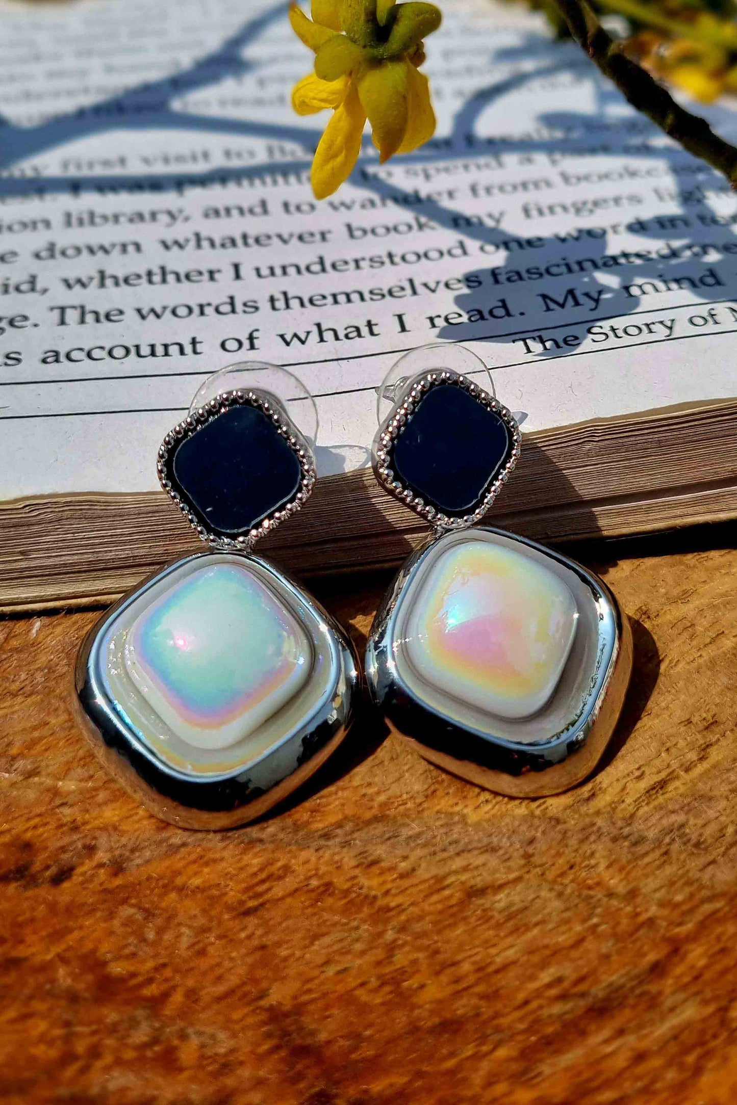 Vintage Luxury at an Affordable Price: Trifari Glass Enamel Earrings Attractive Sister