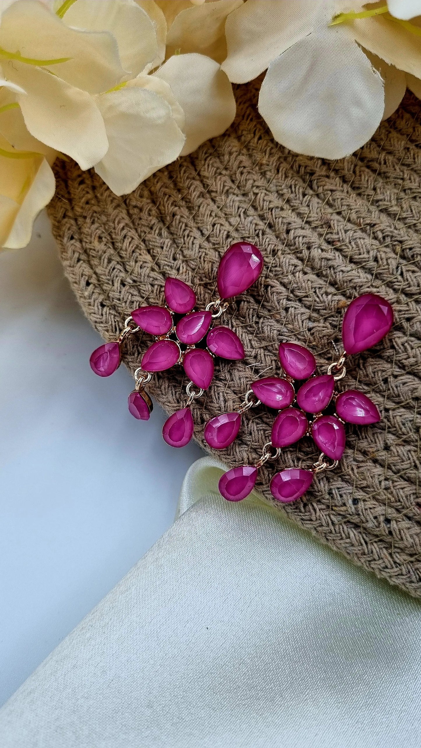 Dazzling Green Crystal Drop Earrings Attractive Sister