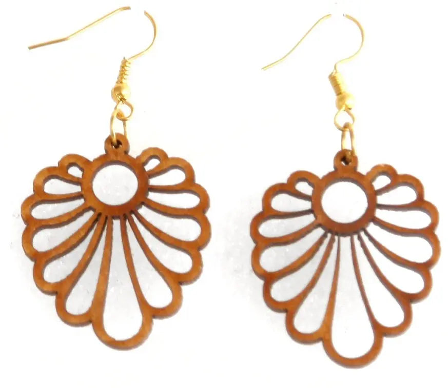 Handmade Wooden Earrings - Nature-Inspired and Unique Designs Attractive Sister