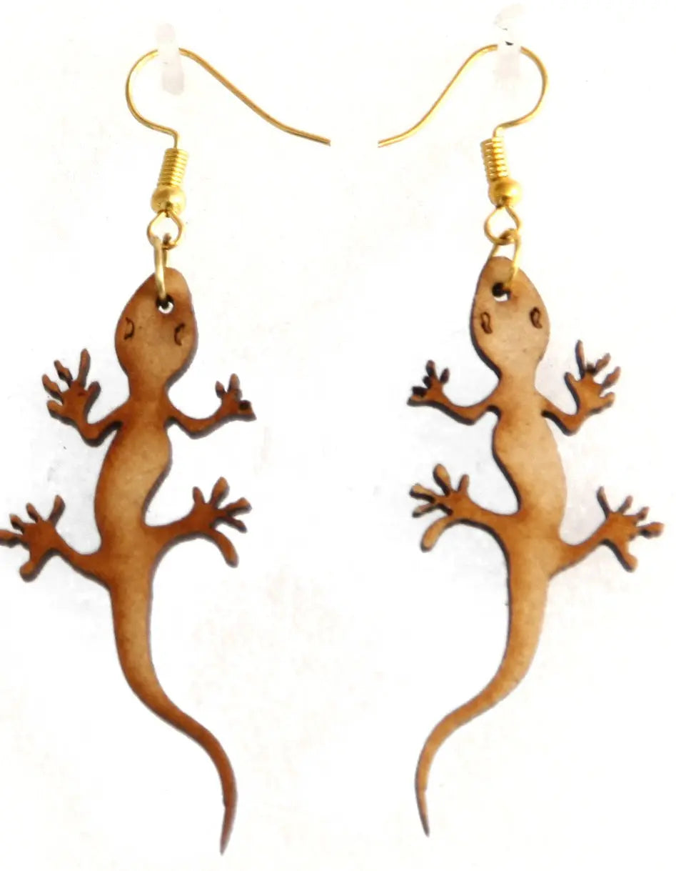 Handcrafted Wooden Earrings Set - 4 Pairs of Unique and Playful Designs Attractive Sister