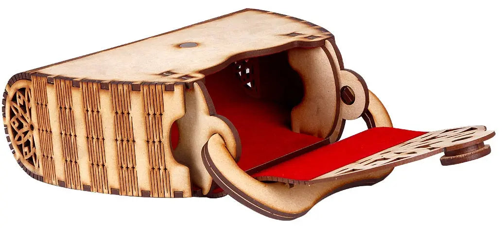 Women's Handcrafted Wooden Light Weight Unique Purse Handbag Attractive Sister