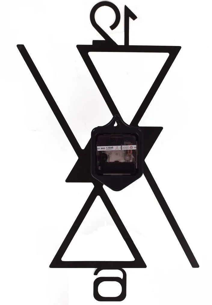 Black Wooden Wall Clock - Classic Design, Silent Non-Ticking Quartz Movement, 12 Inch Modern Decor for Home and Office (Tringle) Attractive Sister