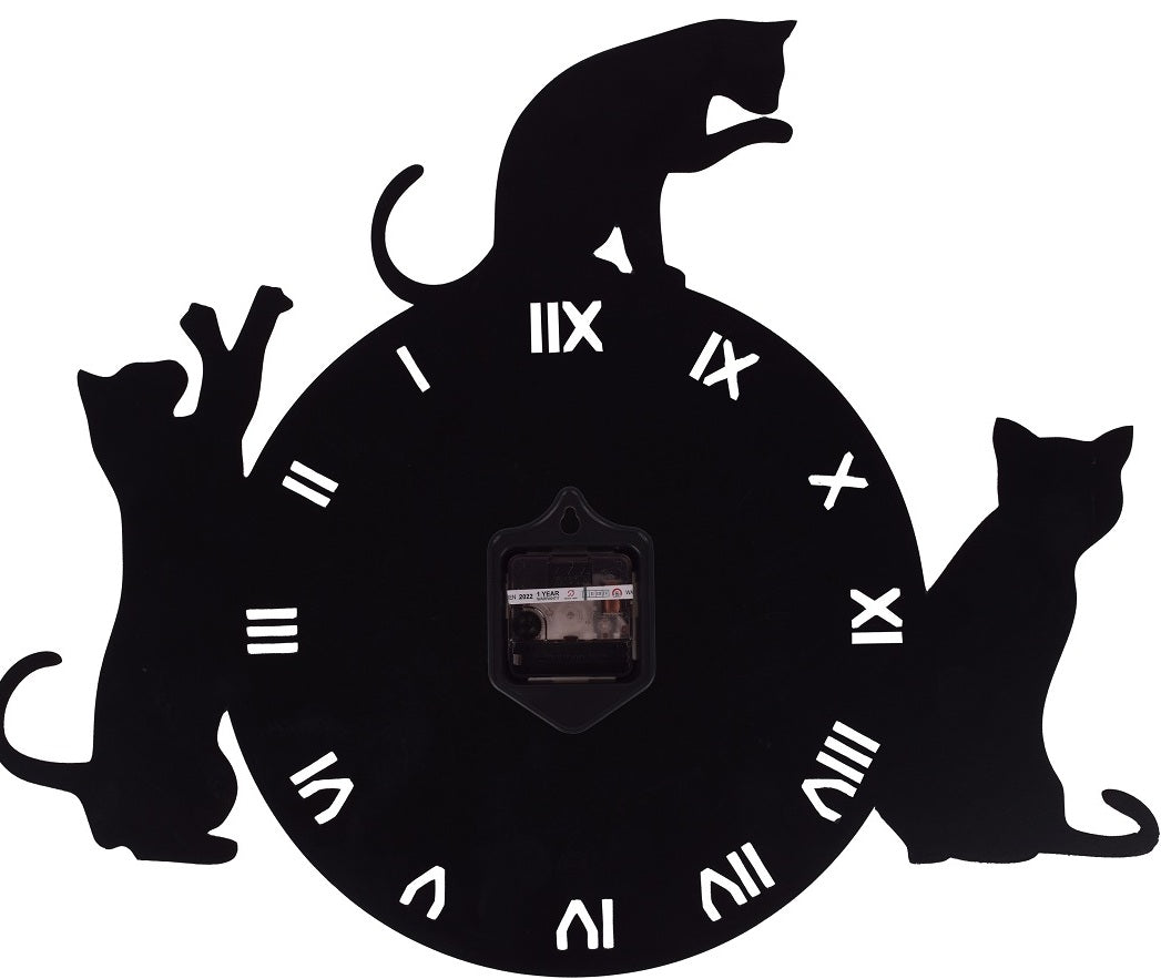 Designer Stylish Metal Wall Metal Metal Clock for Living Room, Bedroom, Office, Kitchen, Home and Hall, Fancy Big Size Modern Wall Watch for Homedécor -543 Attractive Sister