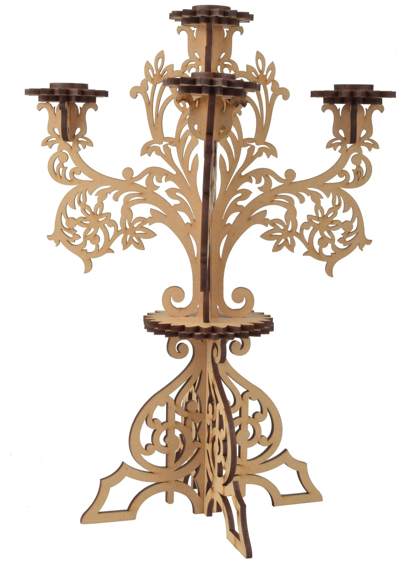 Handcrafted Wooden Diya & Candle Stand – Traditional Deepam Holder for Pooja, Home Décor, and Temple Decoration Attractive Sister