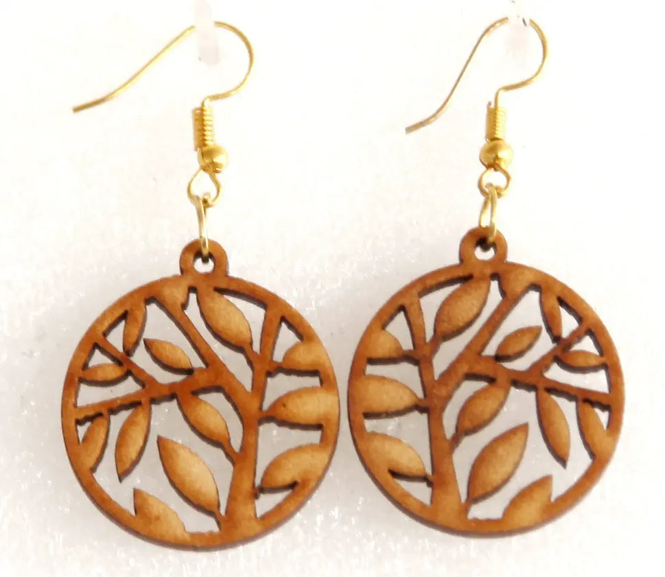 Nature-Inspired Wooden Earrings - Eco-Friendly Fashion Attractive Sister