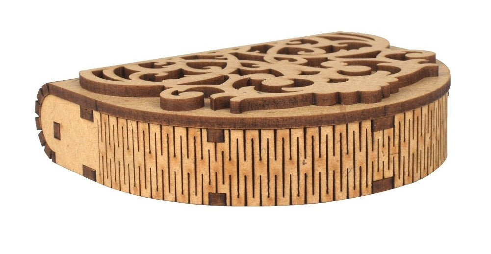 Wooden Pen Drive Organizer Box with Cover & Compartments - Stylish Storage Solution Attractive Sister