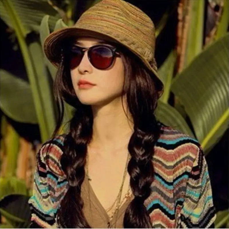New Korean Version Of The Little Pepper Ladies Holiday Color Striped Beach CJ