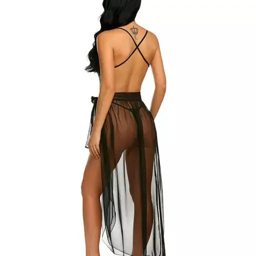 Women's Lingerie Lace Chemise Nightgown - Sexy Hot Sleepwear Babydoll for Honeymoon, First Night, Anniversary Attractive Sister