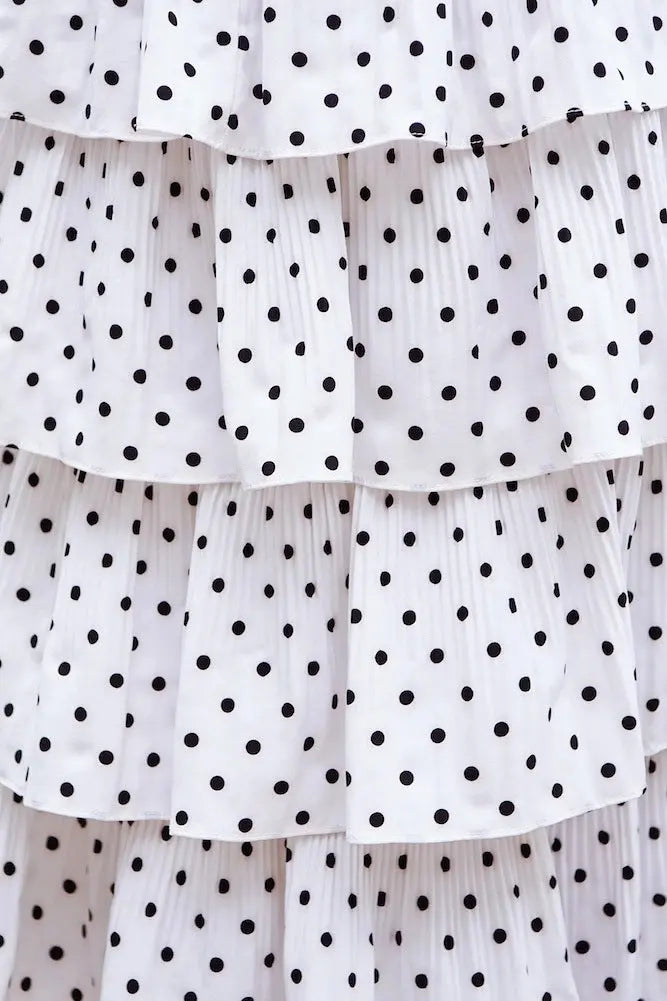 Polka Dot Folded Cake Skirt eprolo