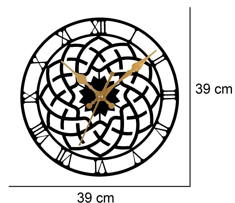 Elegant Precision: Designer Metal Wall Clock - Elevating Every Space with Style (DESIGN-13) Attractive Sister