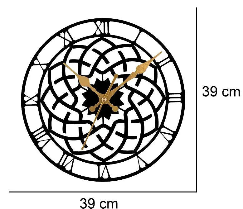 Elegant Precision: Designer Metal Wall Clock - Elevating Every Space with Style (DESIGN-13) Attractive Sister
