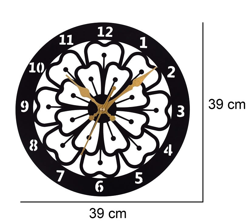 Designer Stylish Metal Wall Metal Metal Clock for Living Room, Bedroom,Office, Kitchen, Home and Hall, Fancy Big Size Modern Wall Watch for Home Décor Attractive Sister