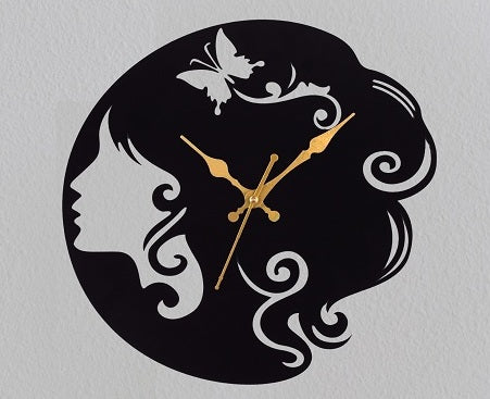 Designer Stylish Metal Wall Clock for Living Room, Bedroom, Office, Kitchen, Home and Hall, Fancy Big Size Modern Wall Watch for Home Décor Attractive Sister