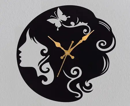 Designer Stylish Metal Wall Clock for Living Room, Bedroom, Office, Kitchen, Home and Hall, Fancy Big Size Modern Wall Watch for Home Décor Attractive Sister