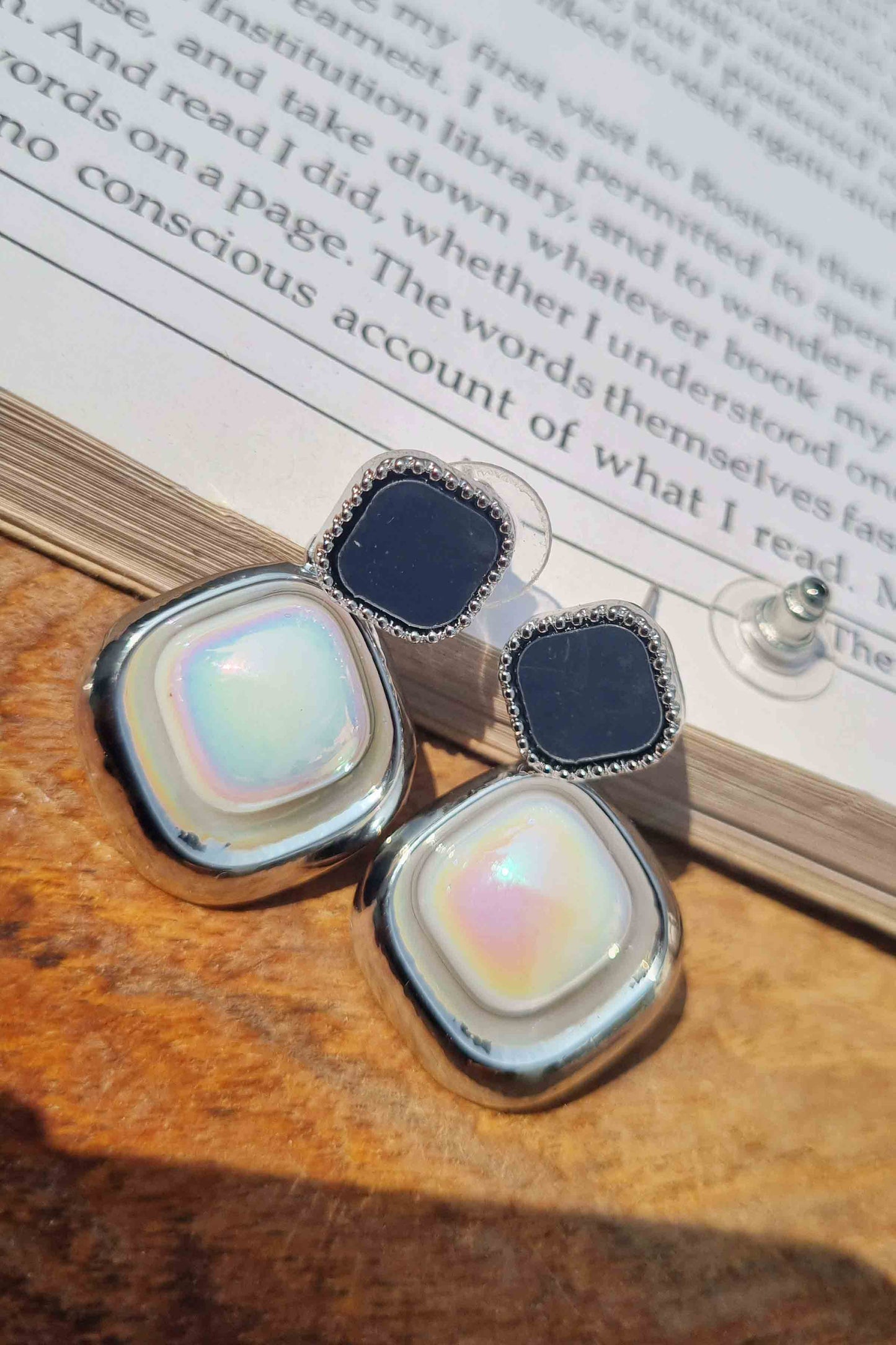 Vintage Luxury at an Affordable Price: Trifari Glass Enamel Earrings Attractive Sister