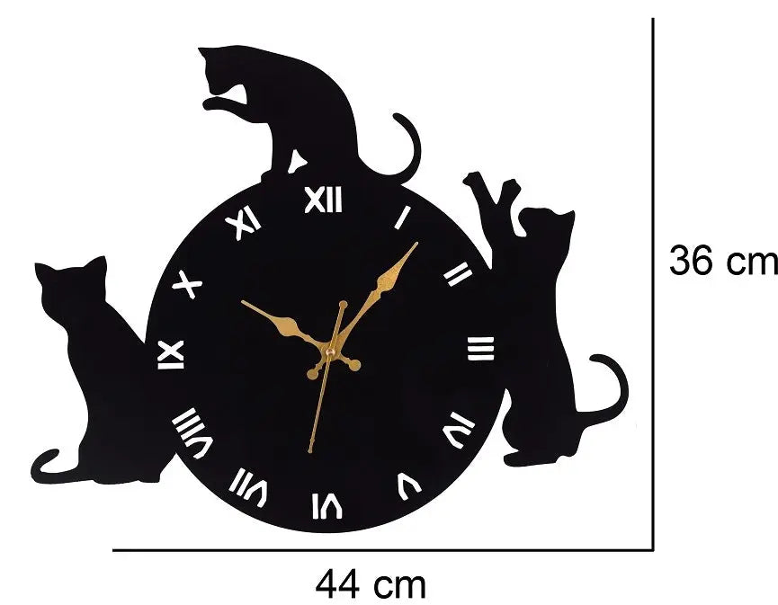 Designer Stylish Metal Wall Metal Metal Clock for Living Room, Bedroom, Office, Kitchen, Home and Hall, Fancy Big Size Modern Wall Watch for Homedécor -543 Attractive Sister