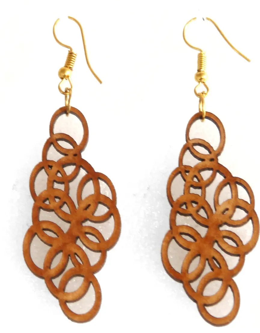 Nature-Inspired Wooden Earrings - Eco-Friendly Fashion Attractive Sister
