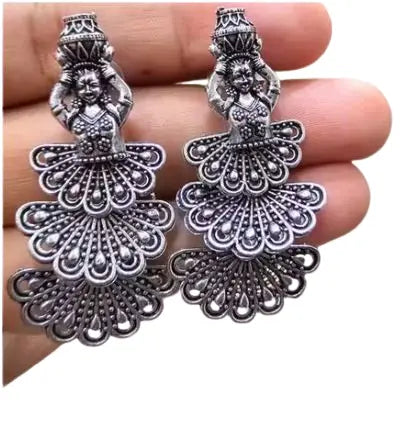 Women’s Indian Bollywood Stylish AZ838-OXidised Earrings Traditional Ethnic Jhumka/Jhumki Earrings for Women Unique Design Attractive Sister