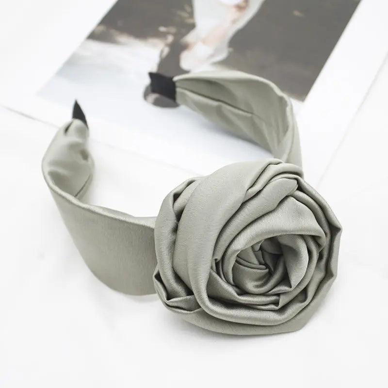 Fabric Fashion Satin Headband Hairpin Hair Accessories CJ