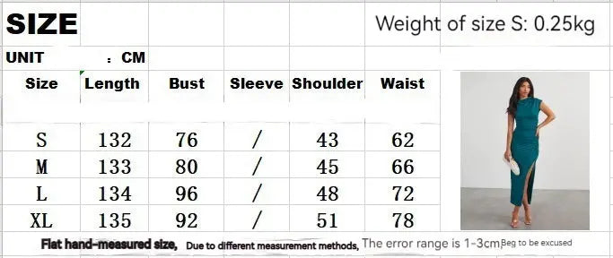 European And American Solid Color Slim-fit Sheath Dress Temperament Split CJ