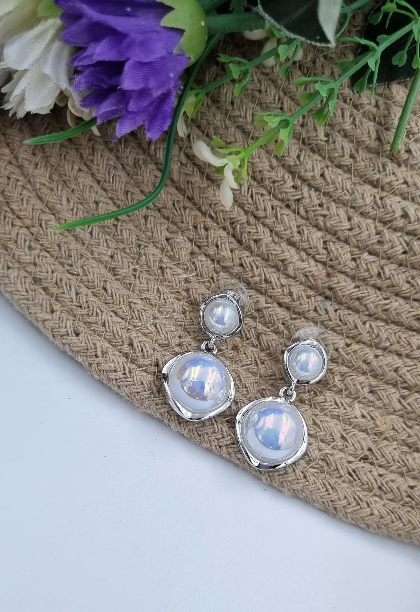 Elegant Moonstone Dangle Earrings Attractive Sister