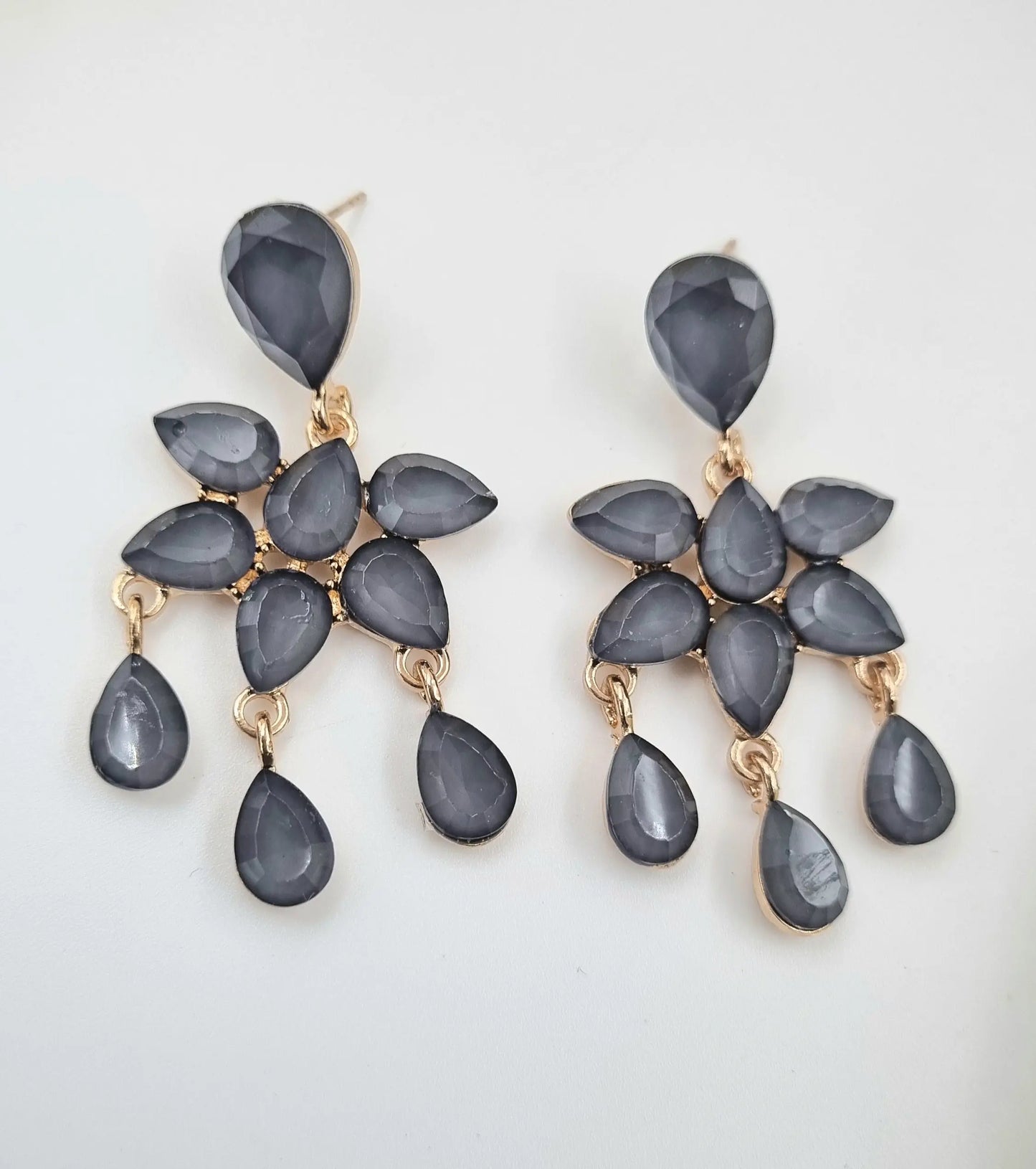 Dazzling Green Crystal Drop Earrings Attractive Sister
