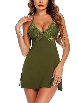 Women lingerie lace chemise sleepwear babydoll teddy lingerie Attractive Sister