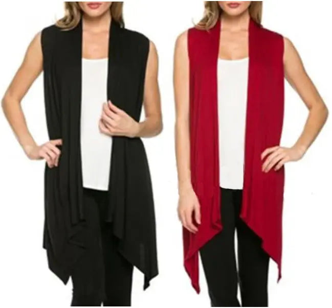 New Sleeveless Knitted Batshirt Women's Cardigan CJ