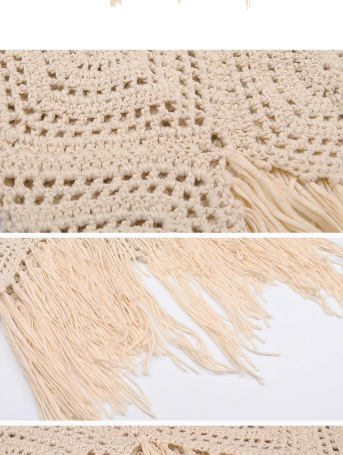 Tassel Strap Bohemian Crochet Vest CJ