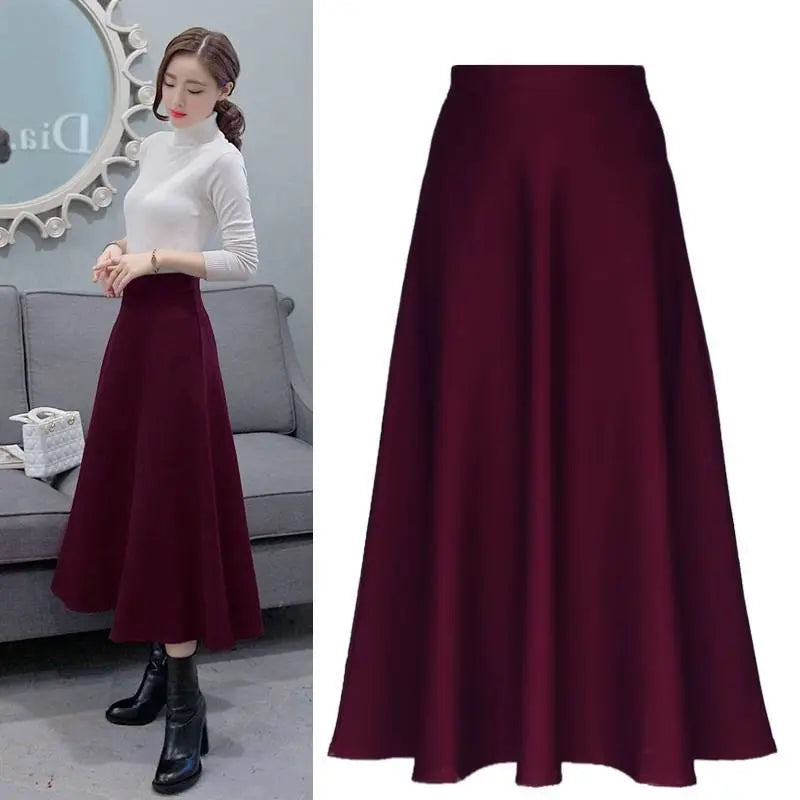 Women's Elastic High Waist Slim Skirt CJ