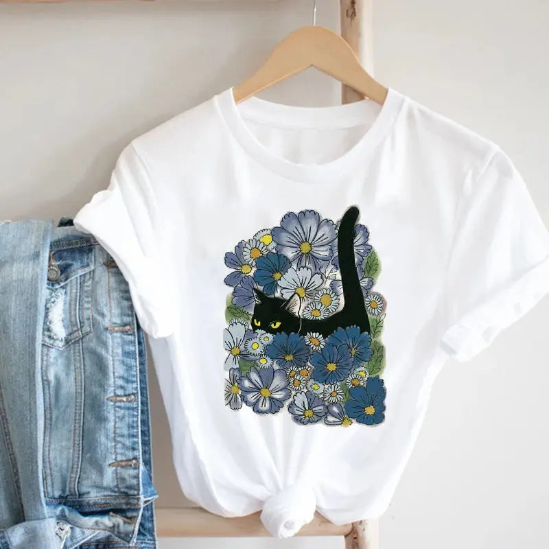 Summer New Trend Cartoon Printed T-shirt CJ