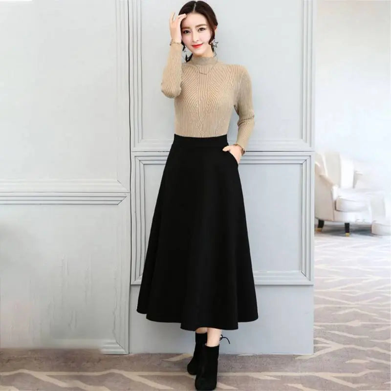 Women's Elastic High Waist Slim Skirt CJ