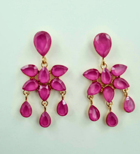 Dazzling Green Crystal Drop Earrings Attractive Sister