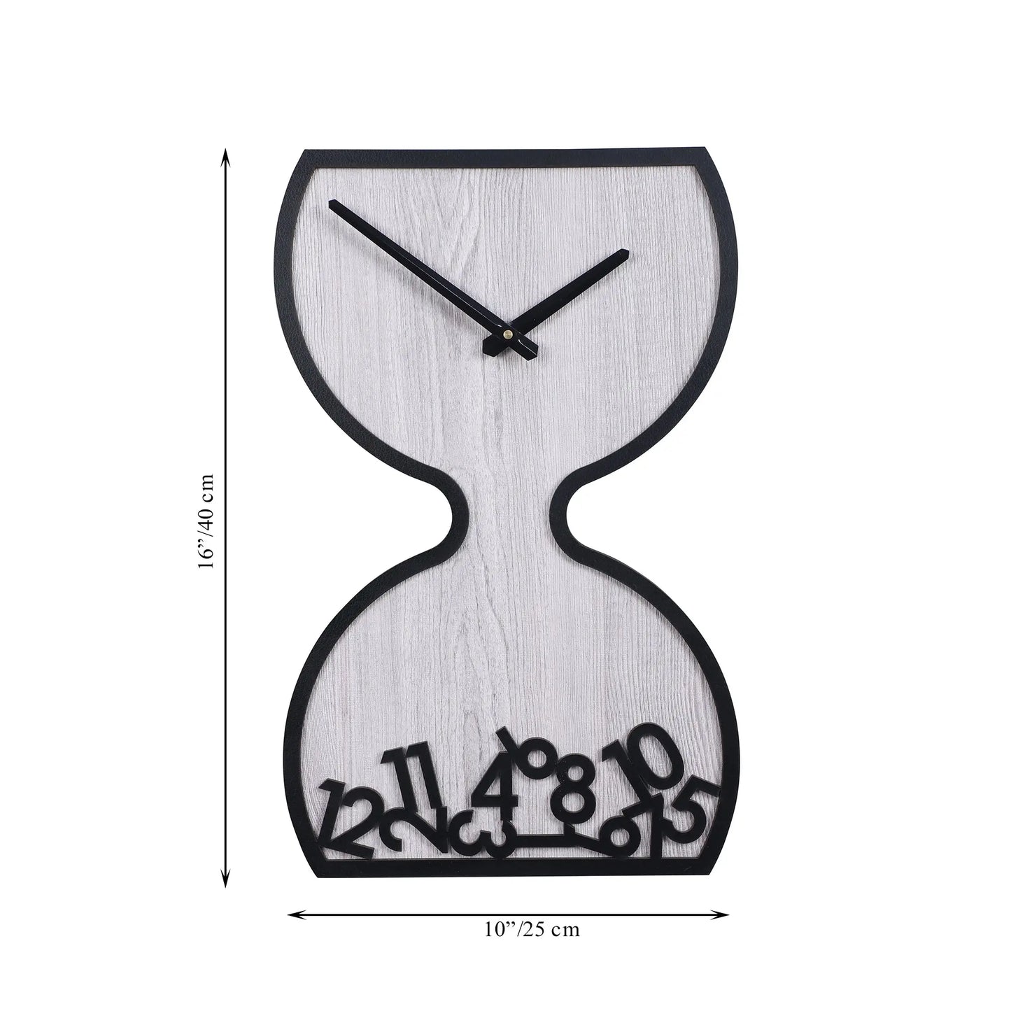 Rustic Wood Wall Clock, Decorative, Living Room, Bedroom, Kitchen, Dining Room, Entryway, Nursery, Office, Den, Hallway (Grey Clock) Attractive Sister