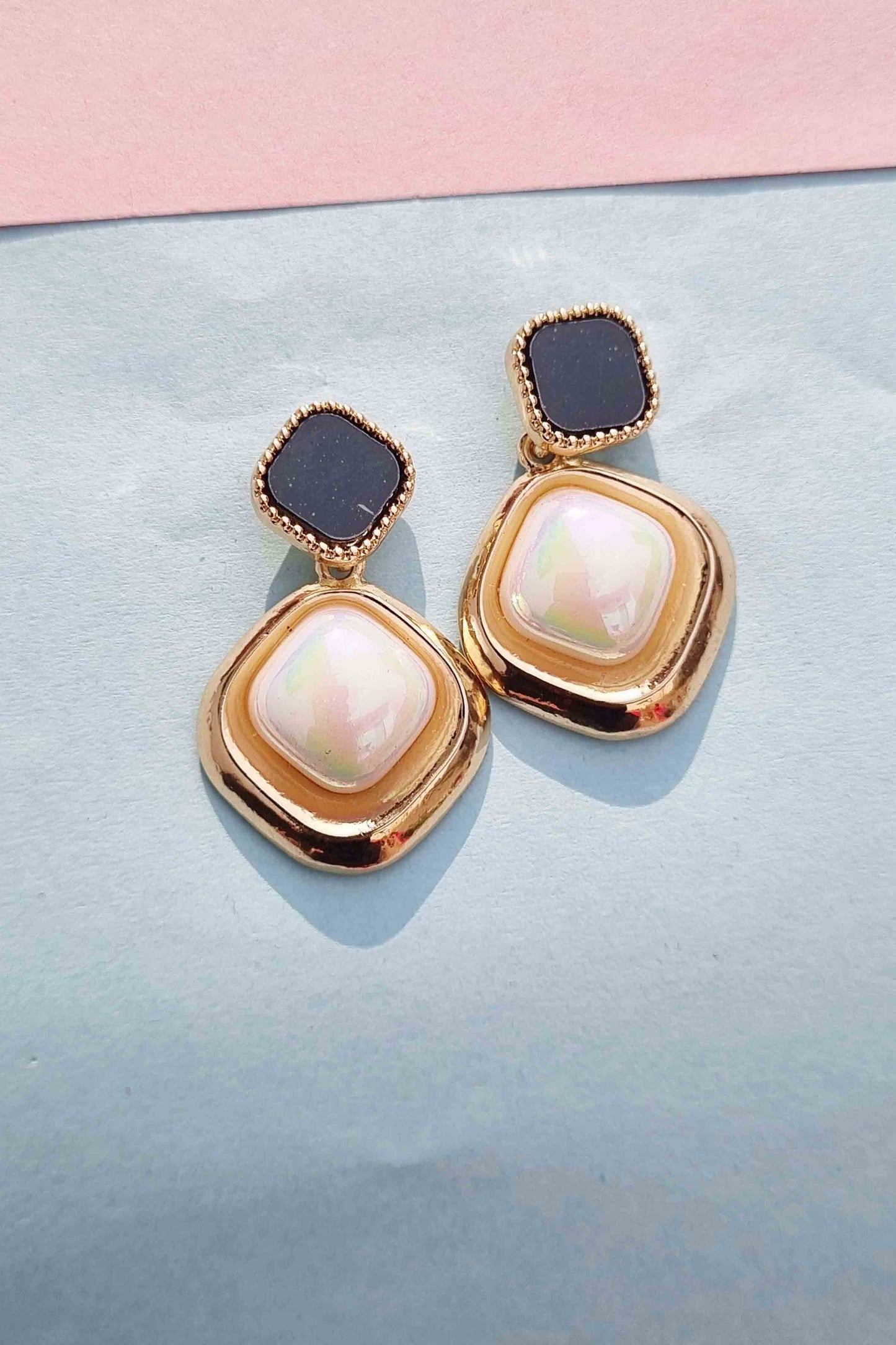 Vintage Luxury at an Affordable Price: Trifari Glass Enamel Earrings Attractive Sister