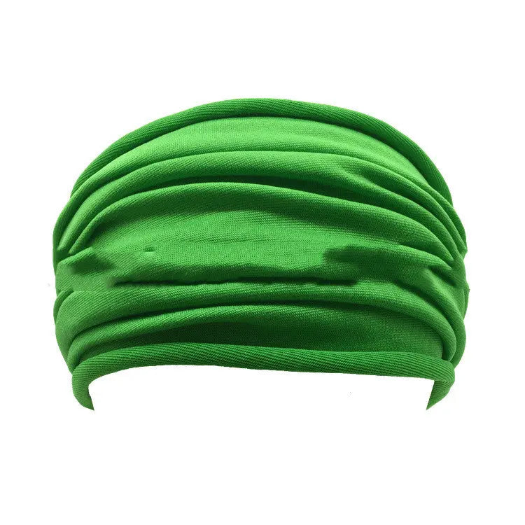 New Style Women's Pleated Headband Fashionable Super Wide Headband CJ