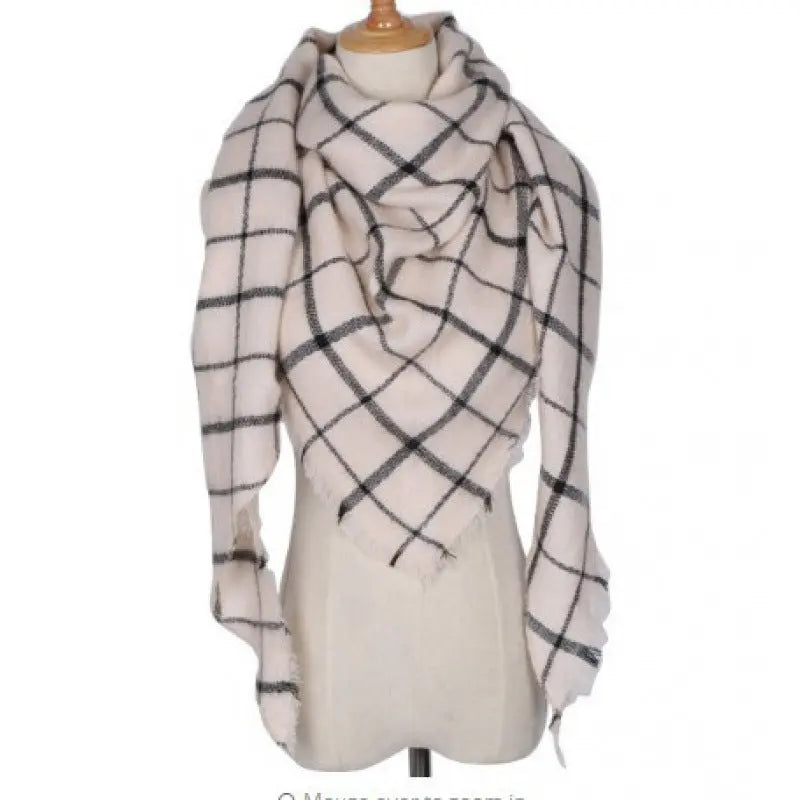 esign Women Triangles Scarf Long Scarves Shawl Autumn Winter CJ