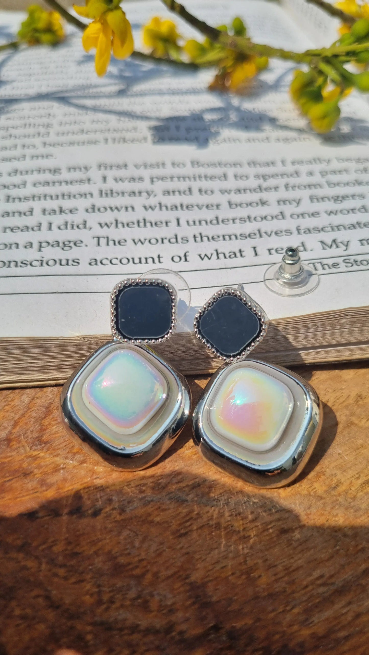 Vintage Luxury at an Affordable Price: Trifari Glass Enamel Earrings Attractive Sister