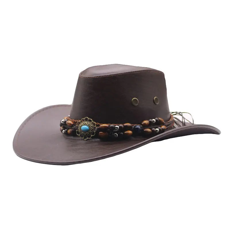 Female Big Brim Sun-proof Western Cowboy Hat CJ