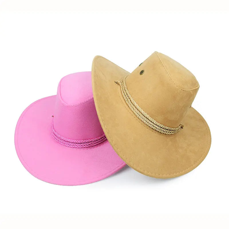 Cowboy Hat Spring And Summer Outdoor Sun Hat Men's Horse Riding Beach Hat CJ