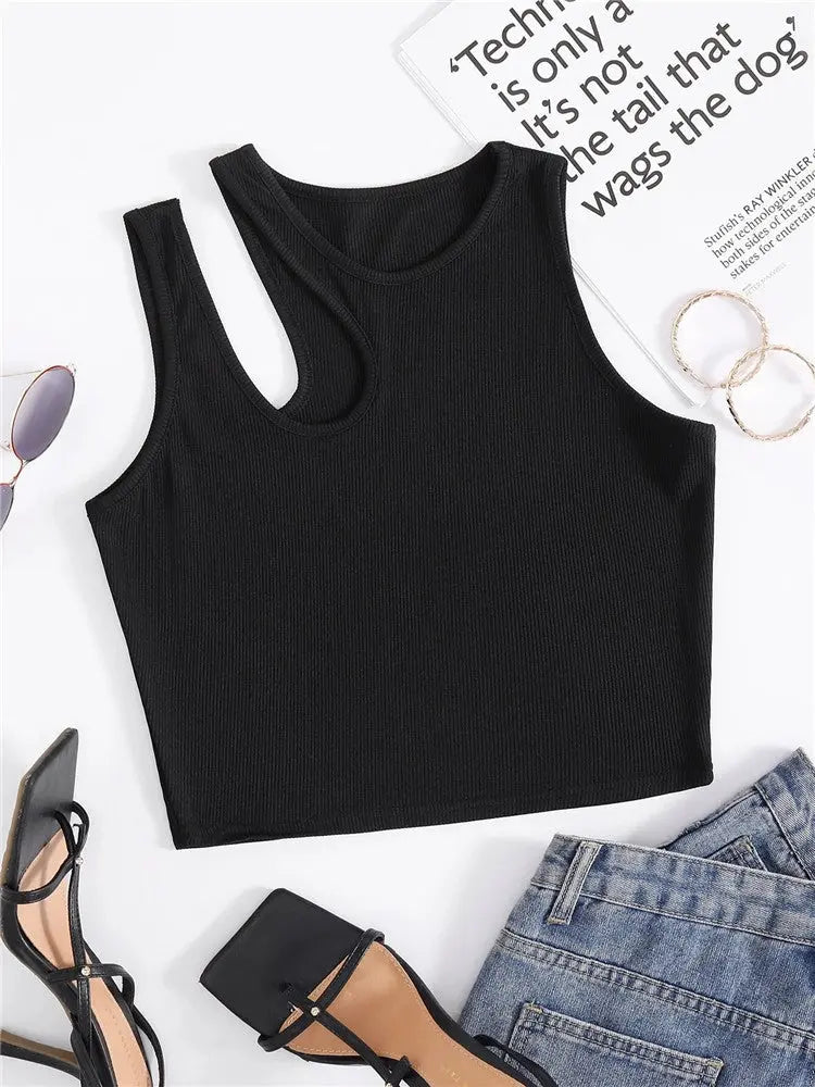 Women's Fashion Hollowed-out Bottoming Camisole CJ