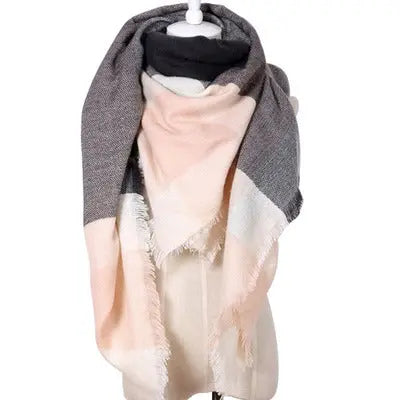 esign Women Triangles Scarf Long Scarves Shawl Autumn Winter CJ