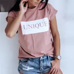 European And American Digital Printing Casual Round Neck T-shirt CJ